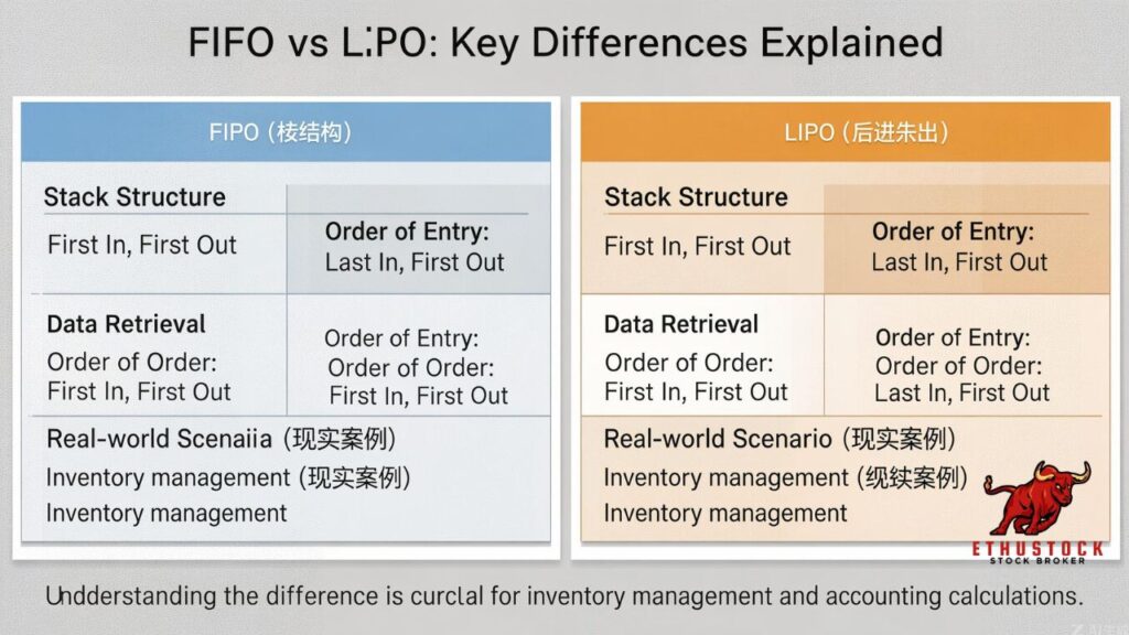 FIFO vs LIFO Key Differences Explained